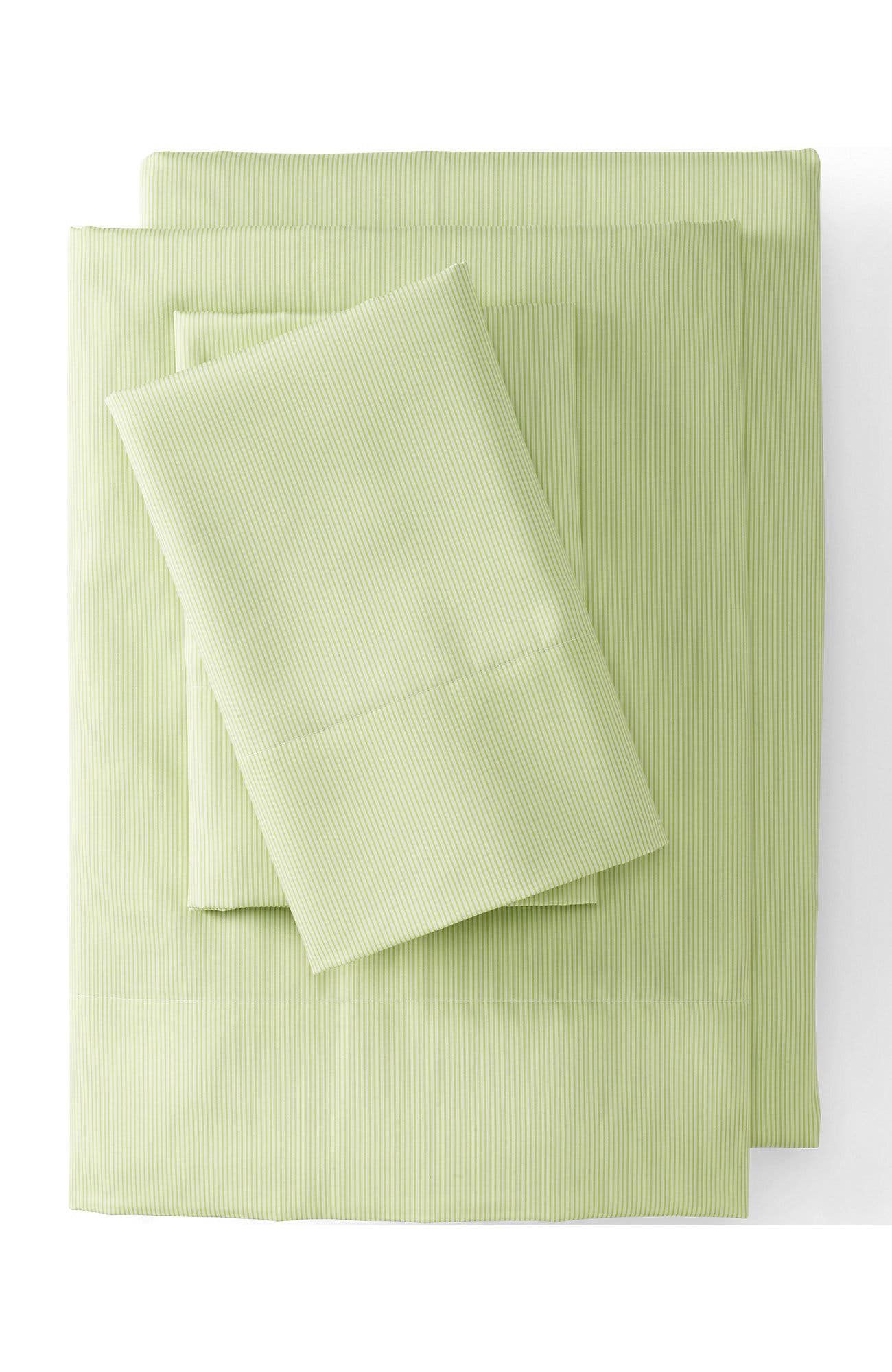 Light Celery Green Pinstripe