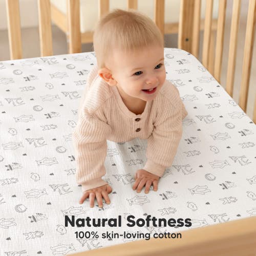 Keababies 2-pack Lyra Muslin Crib Sheets In Multi