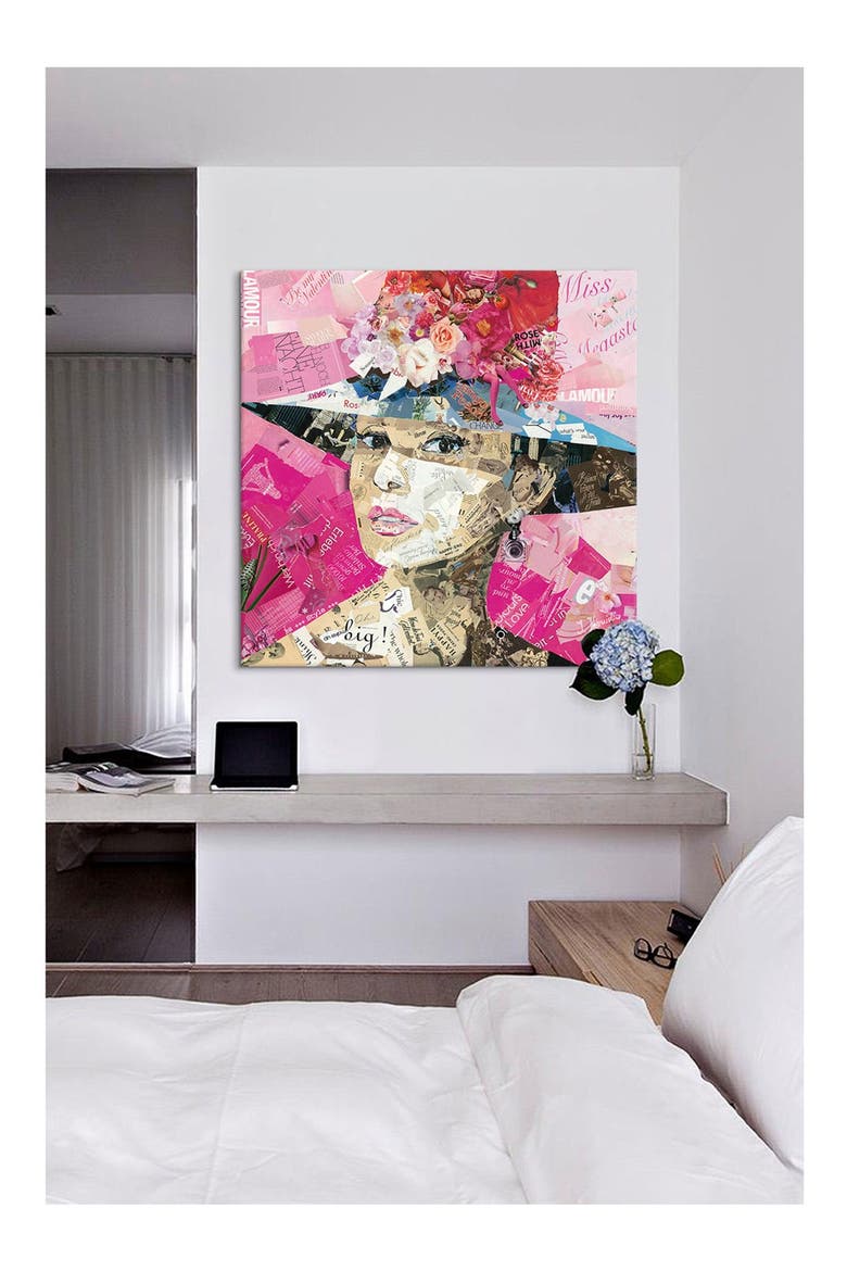 'Girl Next Door - Ines Kouidis' Giclée Print Canvas Art, Alternate, color, PINK/ MULTI