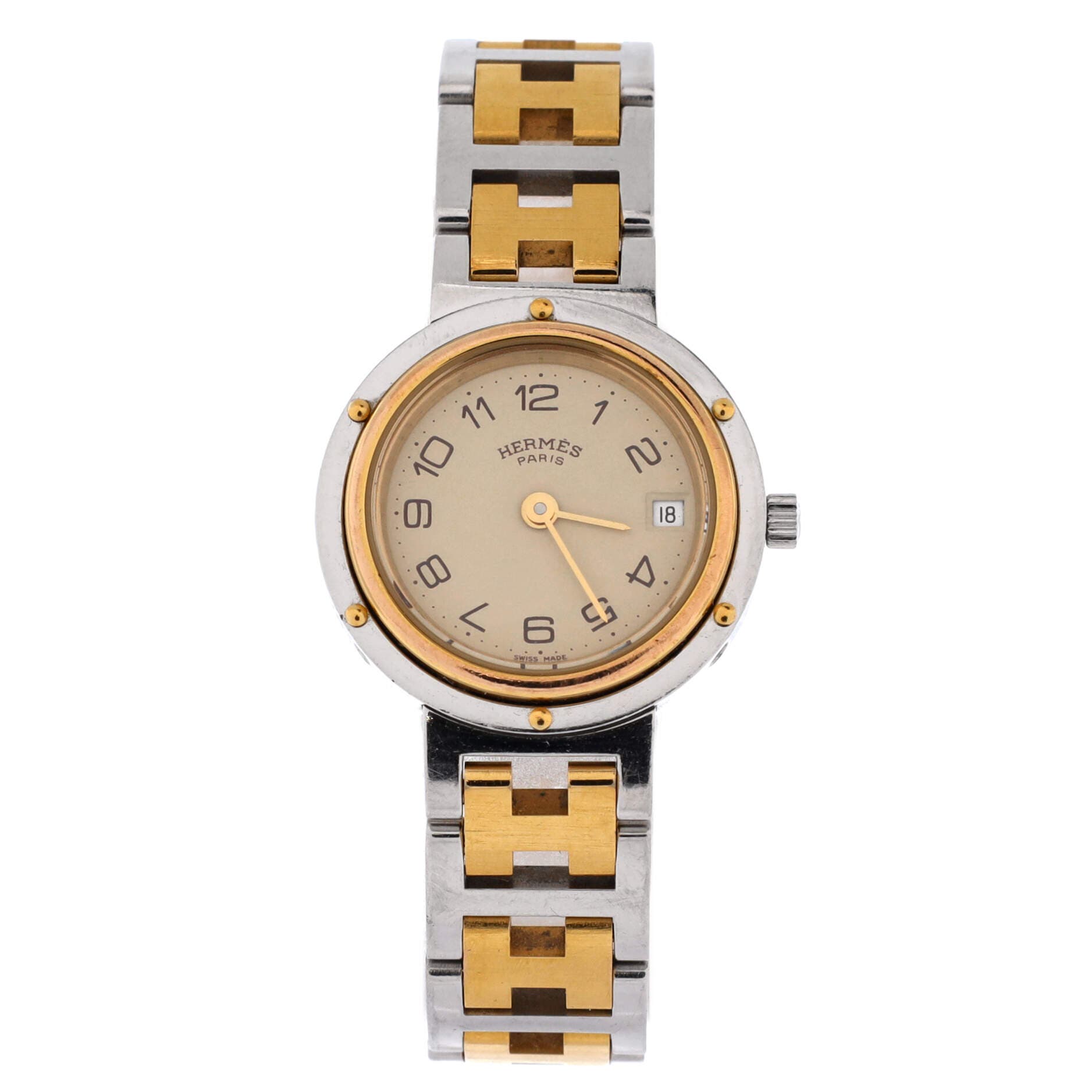 Clipper Quartz Watch Stainless Steel with Plated Metal 24, Main, color, Metallic Silver