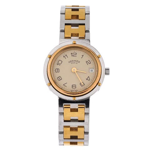 Clipper Quartz Watch Stainless Steel with Plated Metal 24