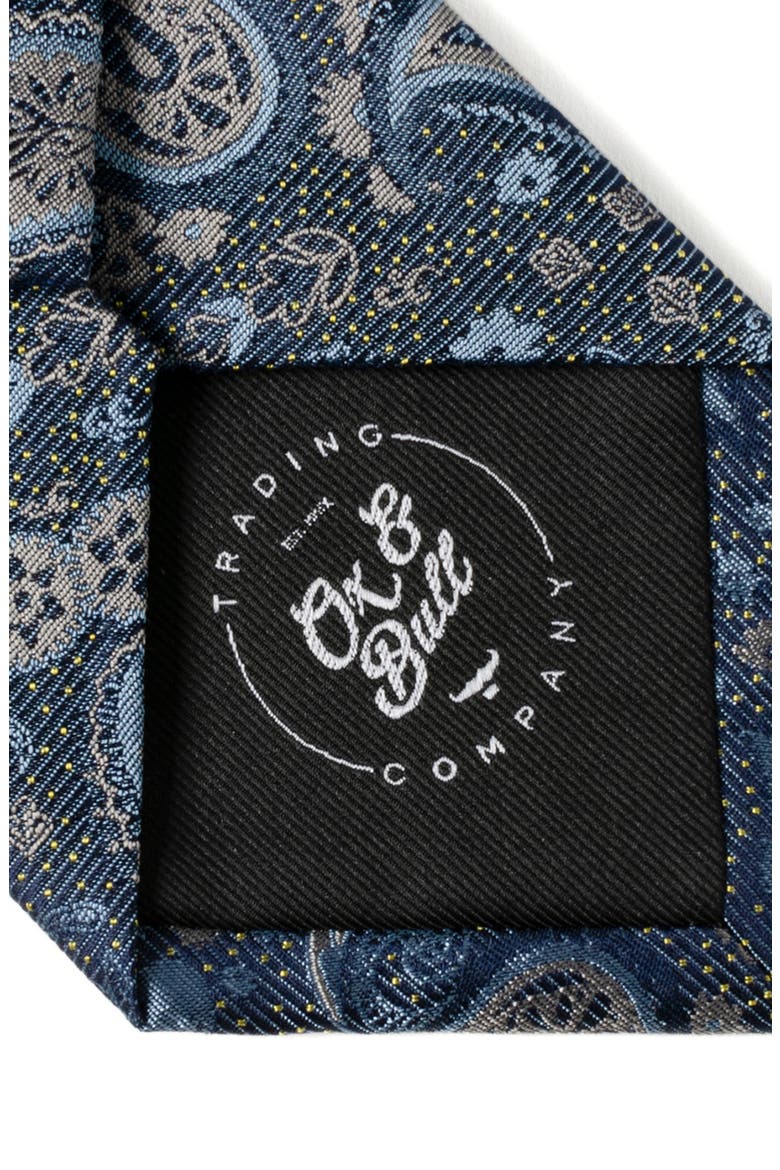 Paisley Silk Tie, Alternate, color, BLUE