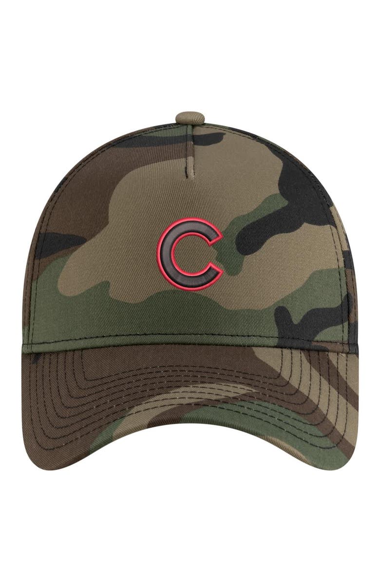 New Era Men's New Era Camo Chicago Cubs Woodland Team Pop 9FORTY A-Frame Adjustable Hat, Alternate, color, Camo