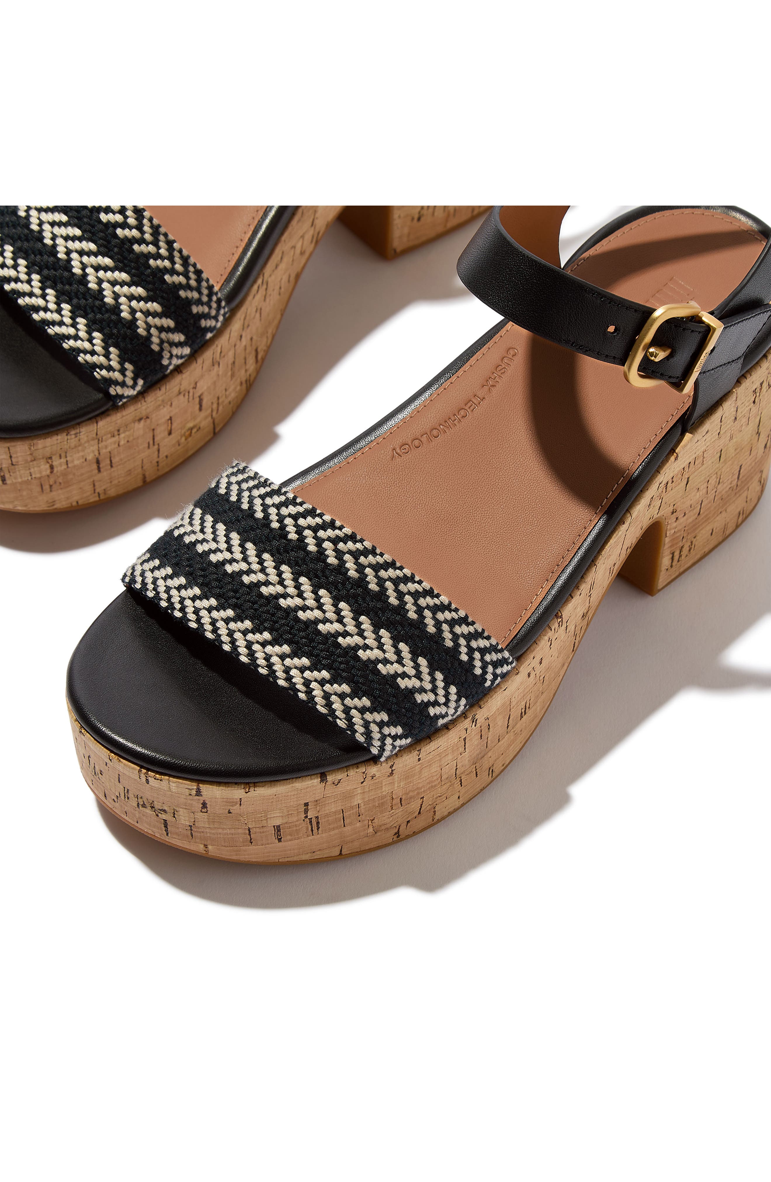 FitFlop Platform Sandal, Alternate, color, Black