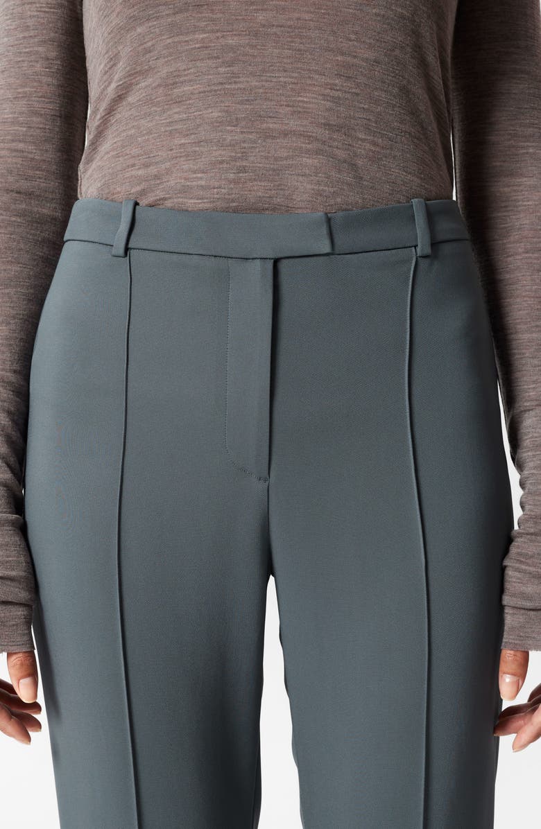 & Other Stories High Waist Pleated Flare Pants, Alternate, color, Grey Dark