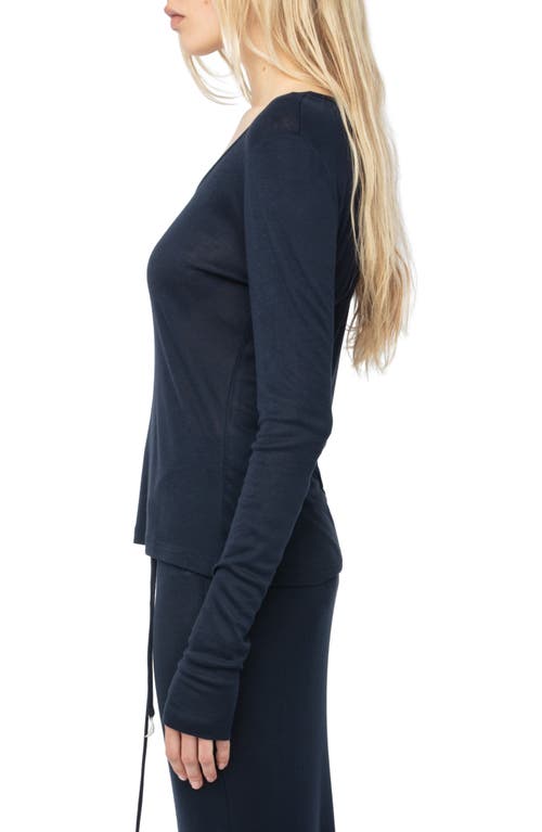 Zadig & Voltaire Tina Keyhole Neck Knit Top