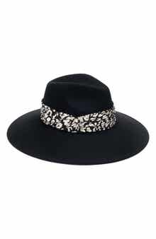 Eugenia Kim Metallic Trim Wool Fedora Hat