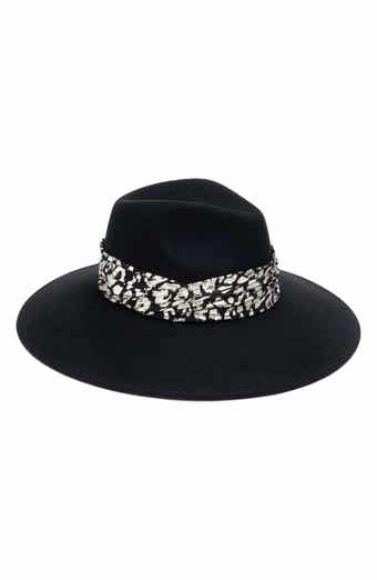Eugenia Kim Metallic Trim Wool Fedora Hat