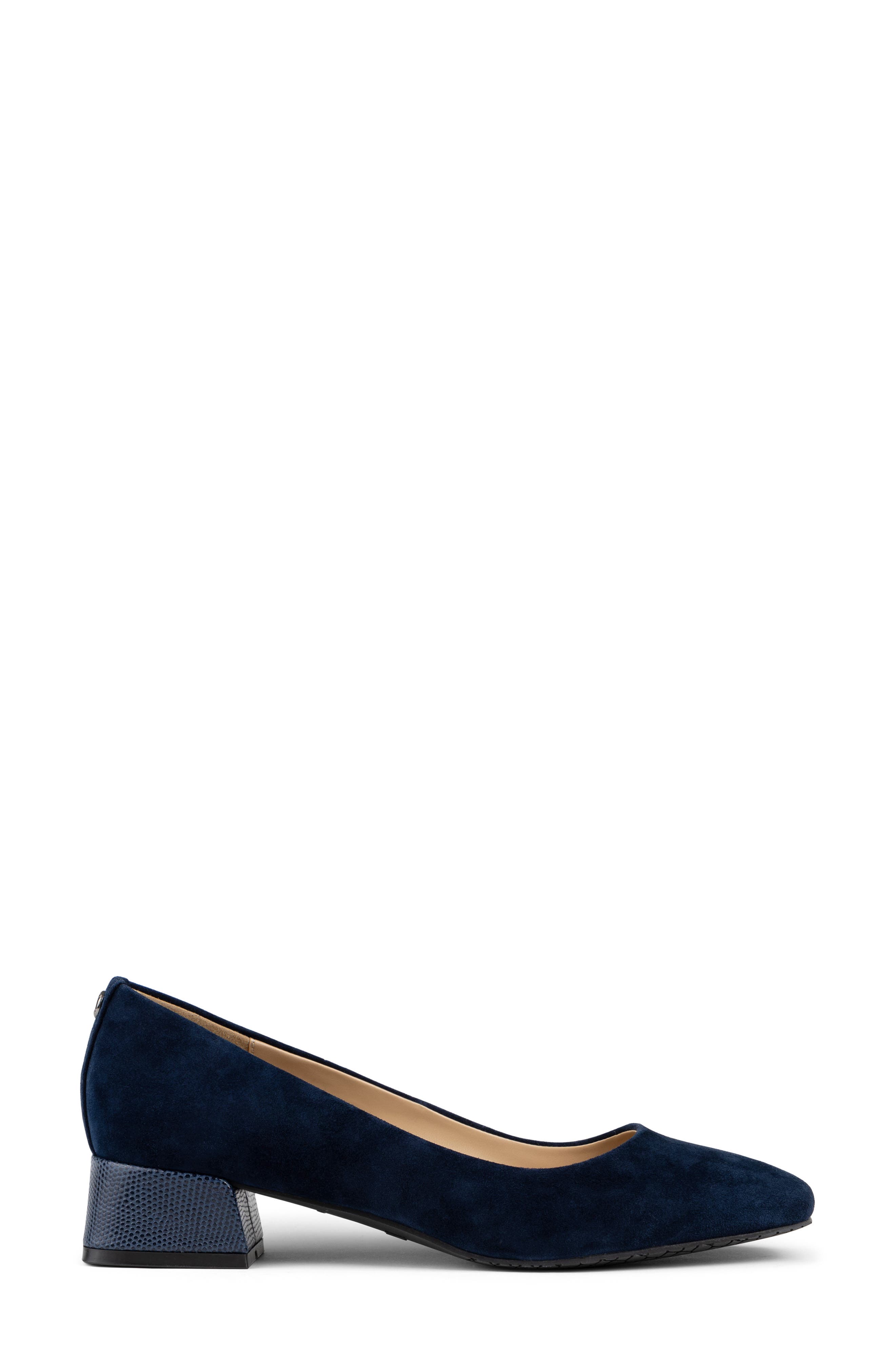 NYDJ Teddie Square Toe Pump, Alternate, color, Navy