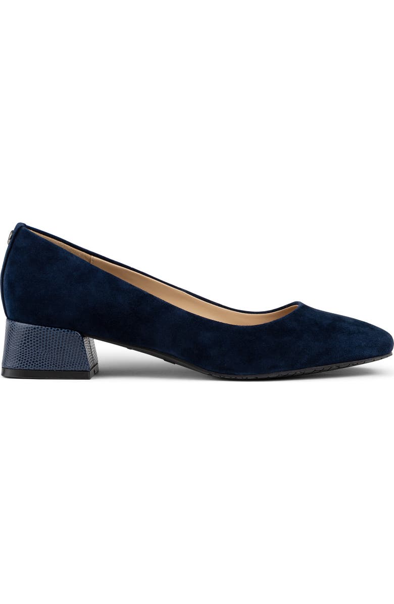 NYDJ Teddie Square Toe Pump, Alternate, color, Navy