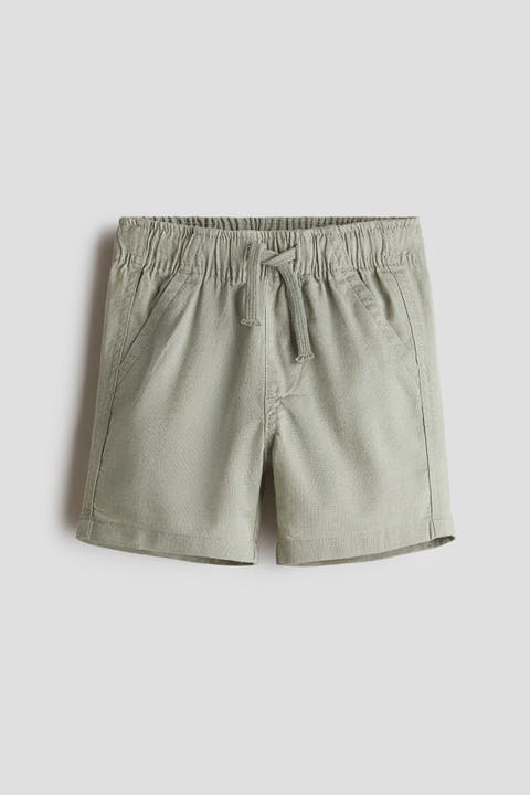 Linen-blend Shorts