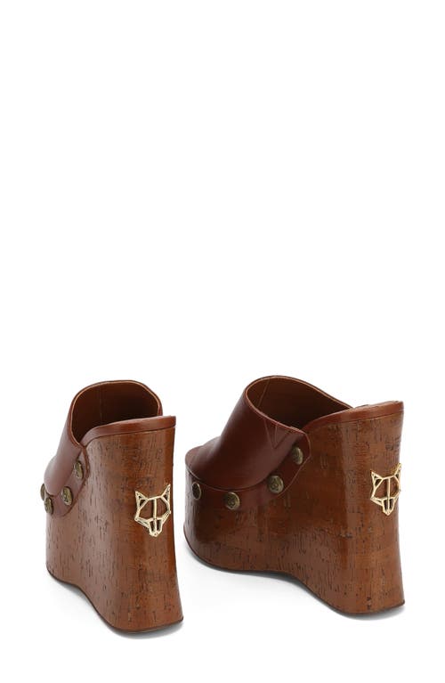 Naked Wolfe Tulip Platform Wedge Slide Sandal