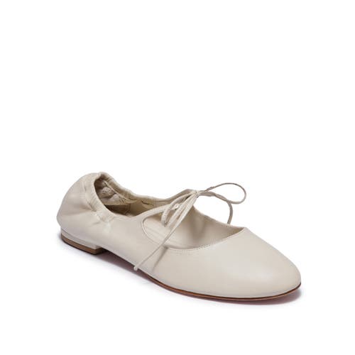 Bernardo 1946 Footwear Court Ballet Flat In White