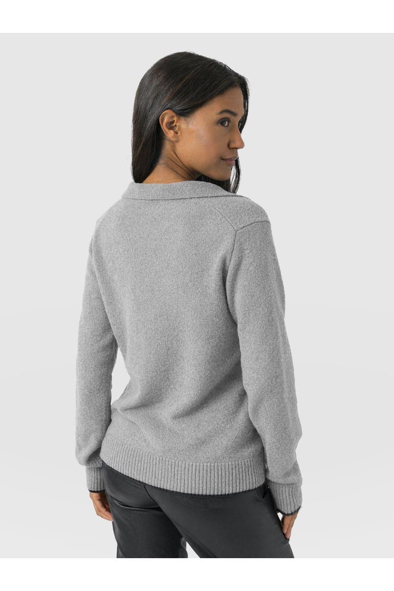 Delphi Polo Knit, Alternate, color, Grey