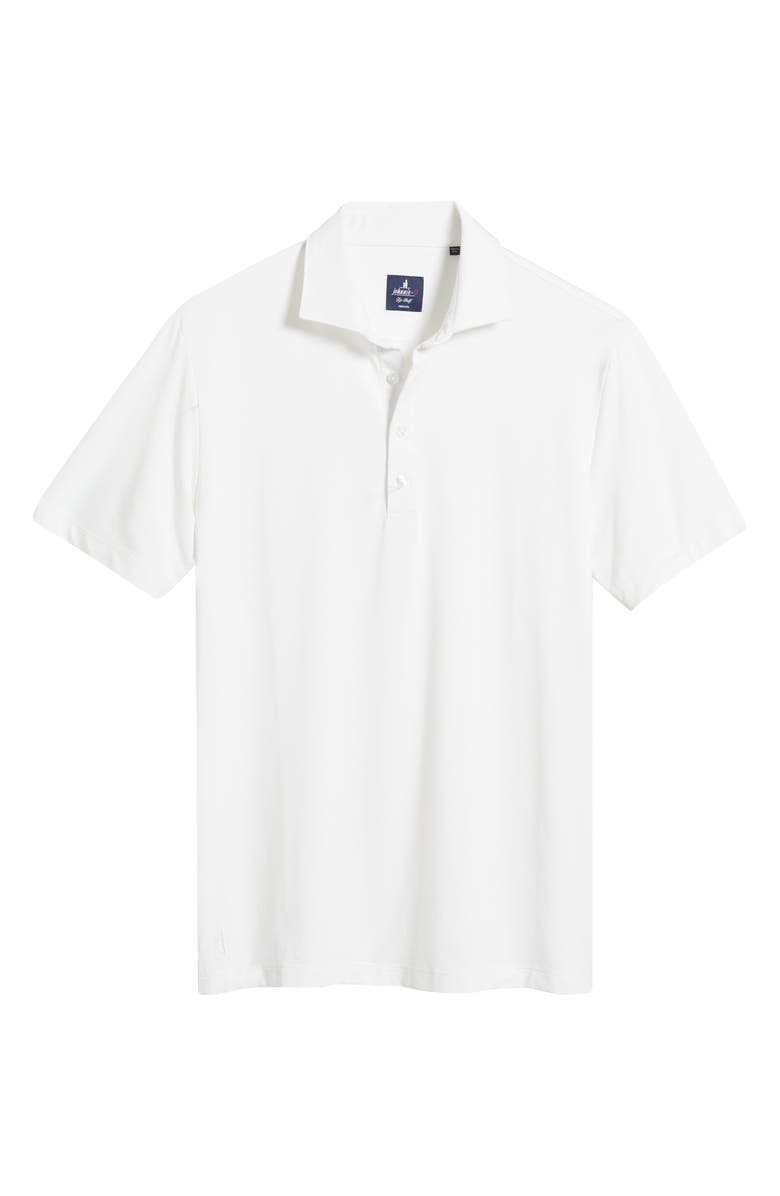 johnnie-O Idris Top Shelf Heathered Polo, Alternate, color, White