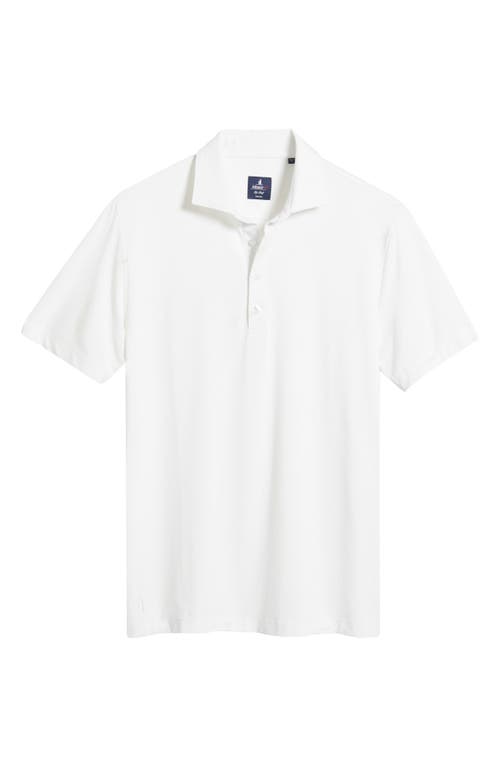 Johnnie-o Idris Top Shelf Heathered Polo In White