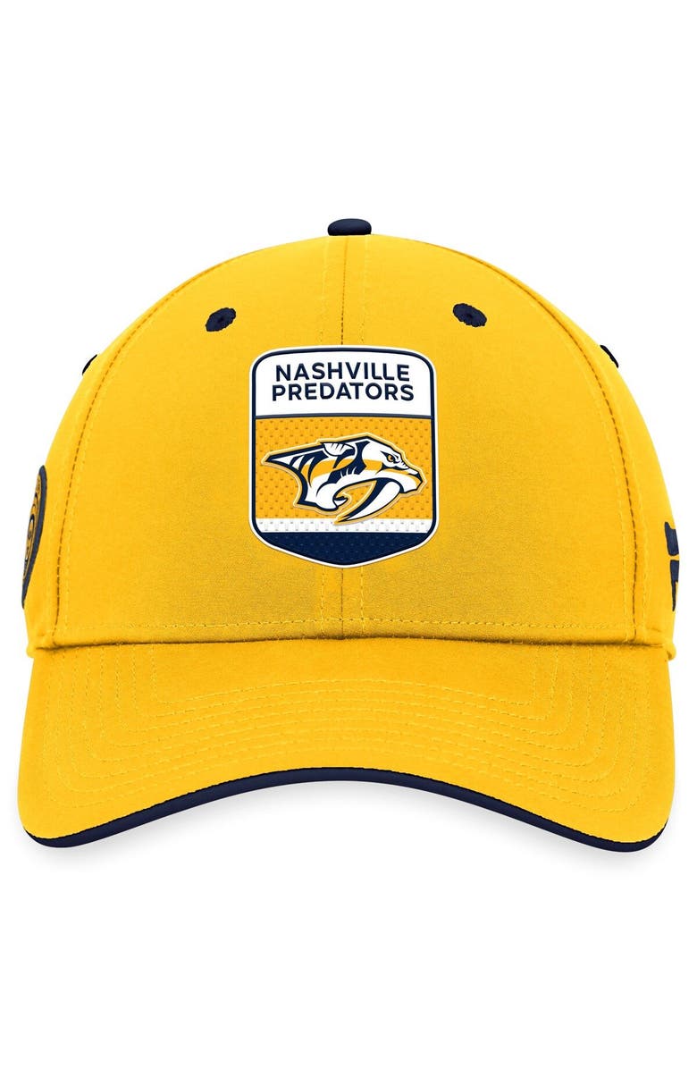 FANATICS Men's Fanatics Branded Gold Nashville Predators 2023 NHL Draft Flex Hat, Alternate, color,