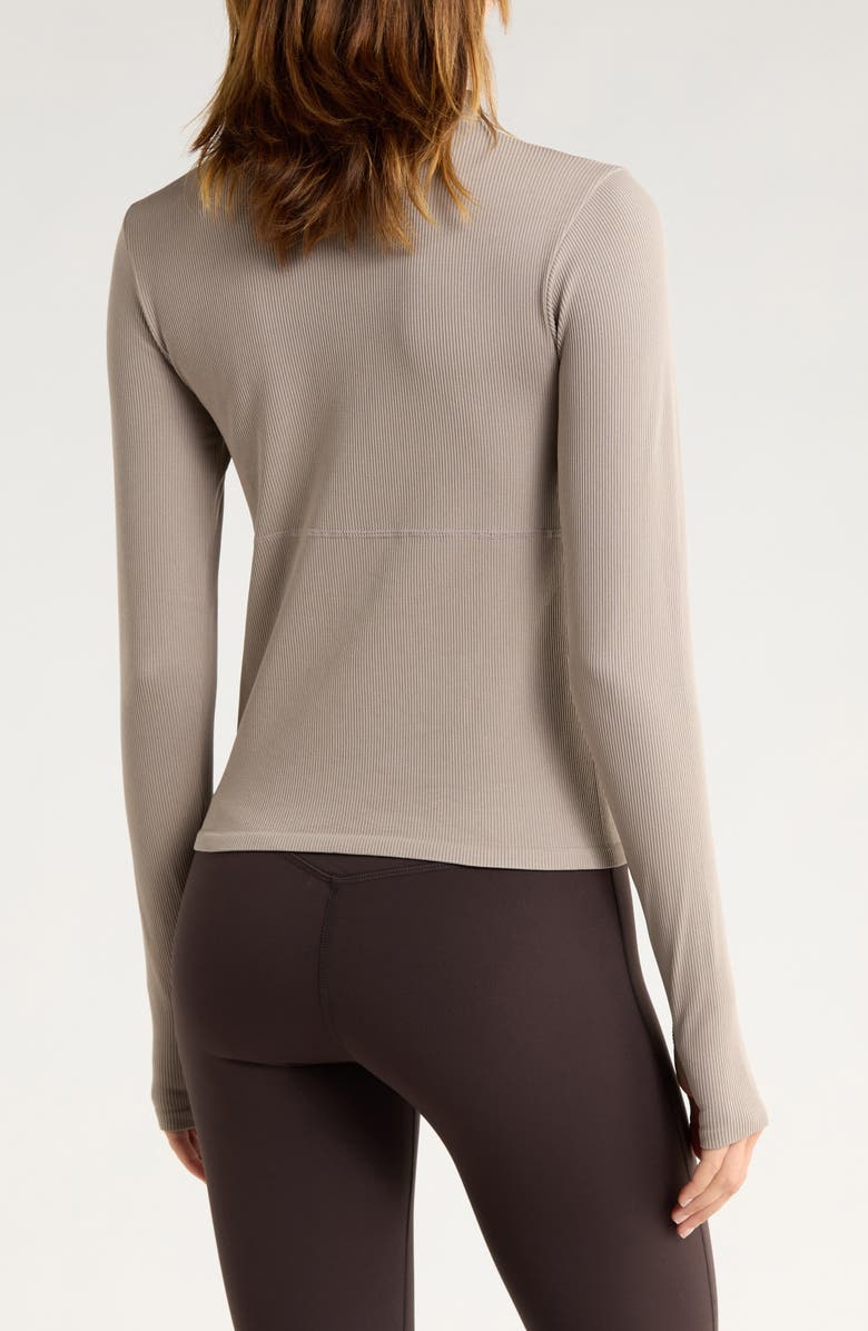 90 DEGREE BY REFLEX Priscilla Seamless Long Sleeve Activewear Top, Alternate, color, Satellite