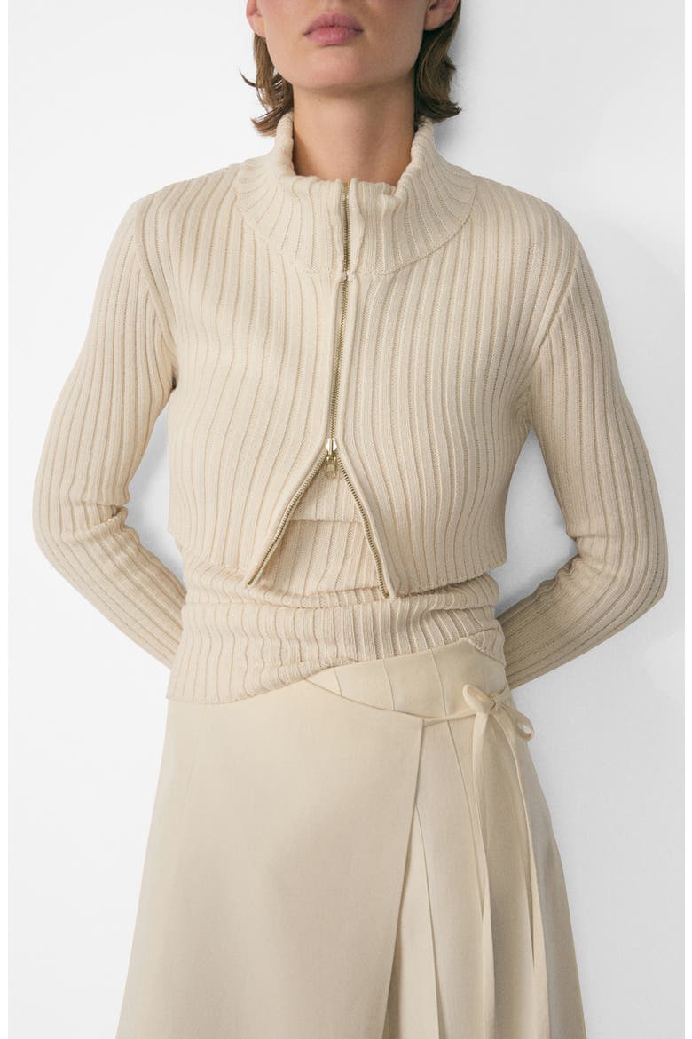 Patchwork Sweater, Main, color, ECRU