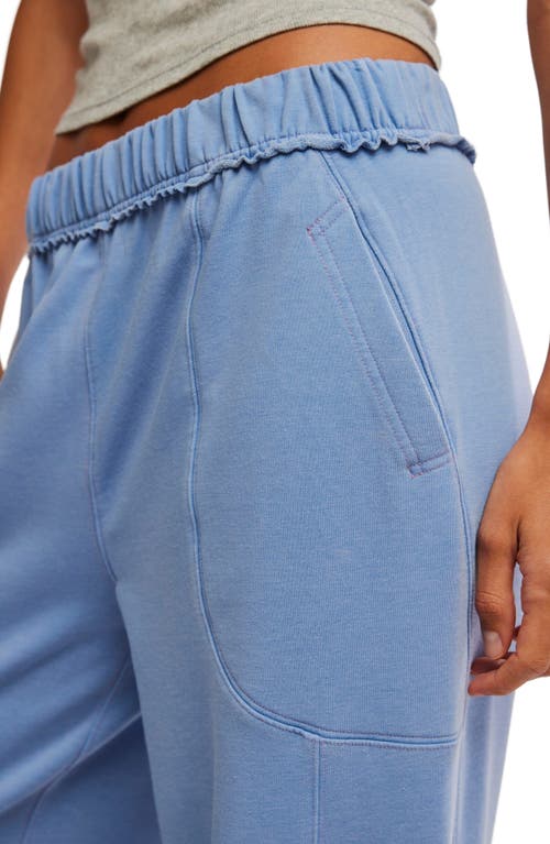 Free People Don't Wait Up Lounge Pants In Quiet Harbor