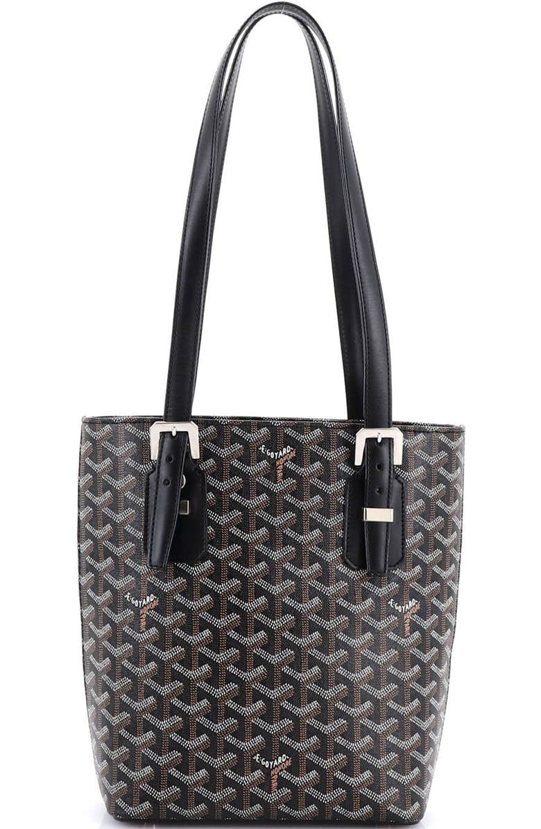 Pre-Owned Goyard Marie Galante Bag Coated Canvas PM, Main, color, Black