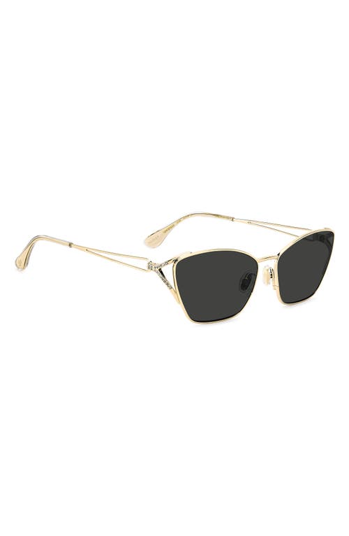 Stuart Weitzman 59mm Cat Eye Sunglasses In Black