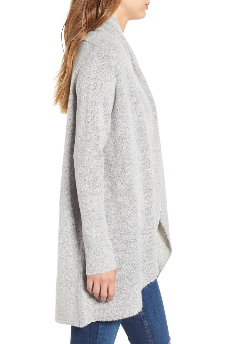 Cocoon Knit Cardigan, Alternate, color, GREY MEDIUM HEATHER
