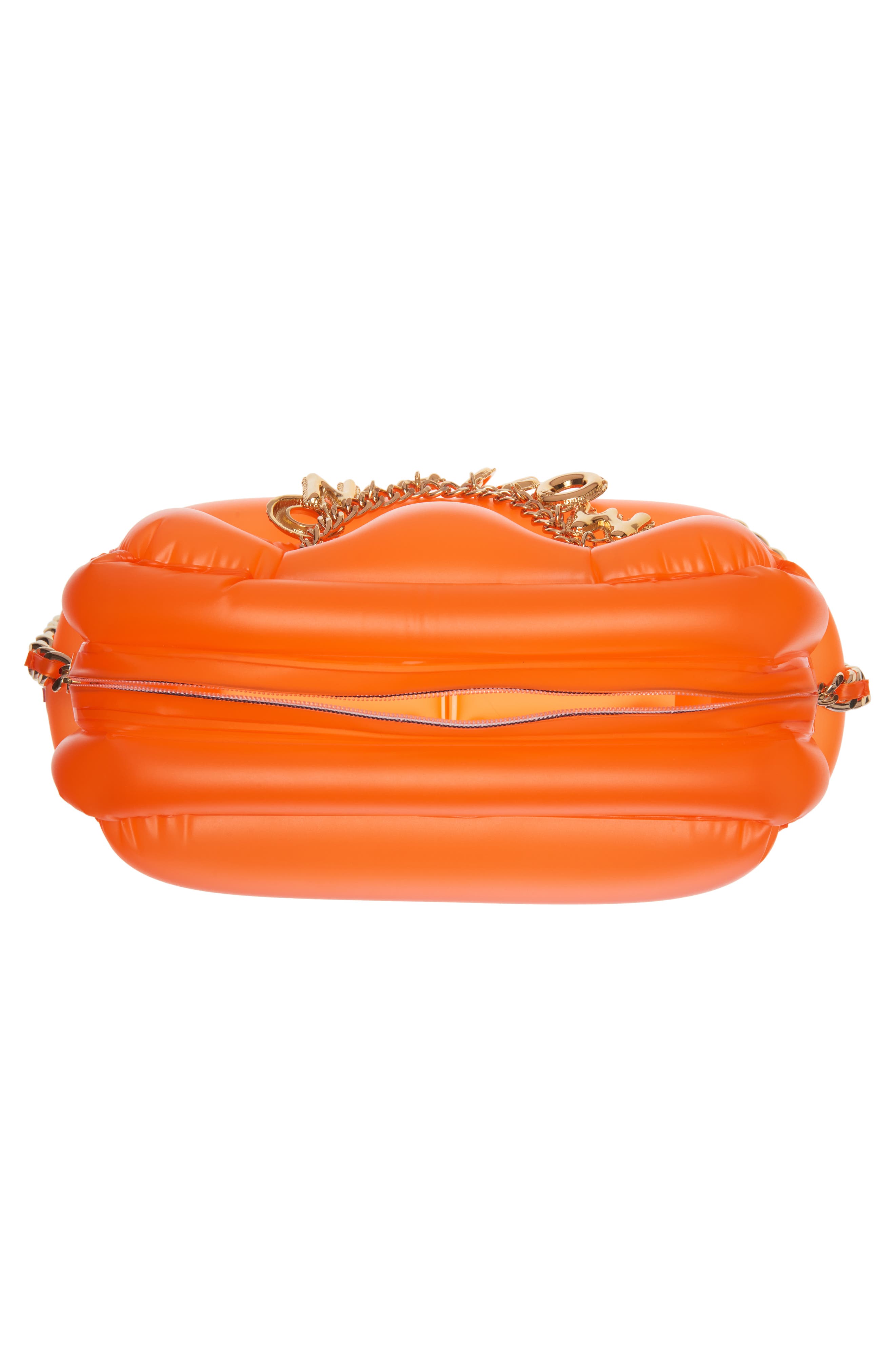 Moschino Inflatable PVC Shoulder Bag, Alternate, color, 