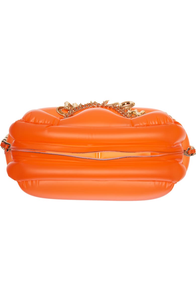 Moschino Inflatable PVC Shoulder Bag, Alternate, color,