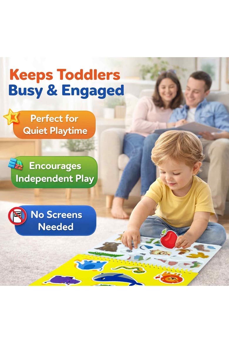 Jelly Sticker Activity Book for Toddlers, Alternate, color, Preschool