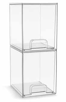 2-Pack Acrylic Stackable Drawers
