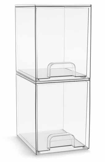 2-Pack Acrylic Stackable Drawers