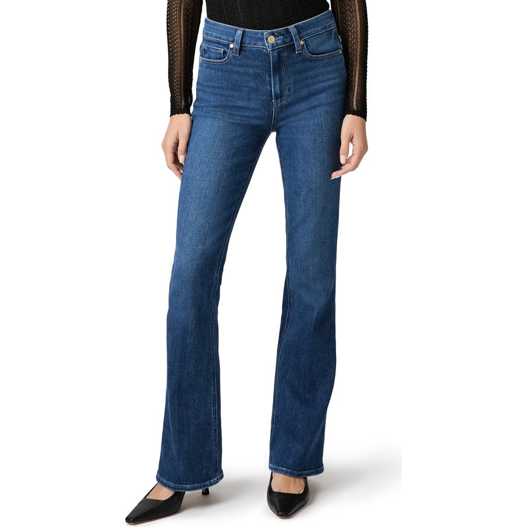 Paige Laurel Canyon High Waist Bootcut Jeans In Multi