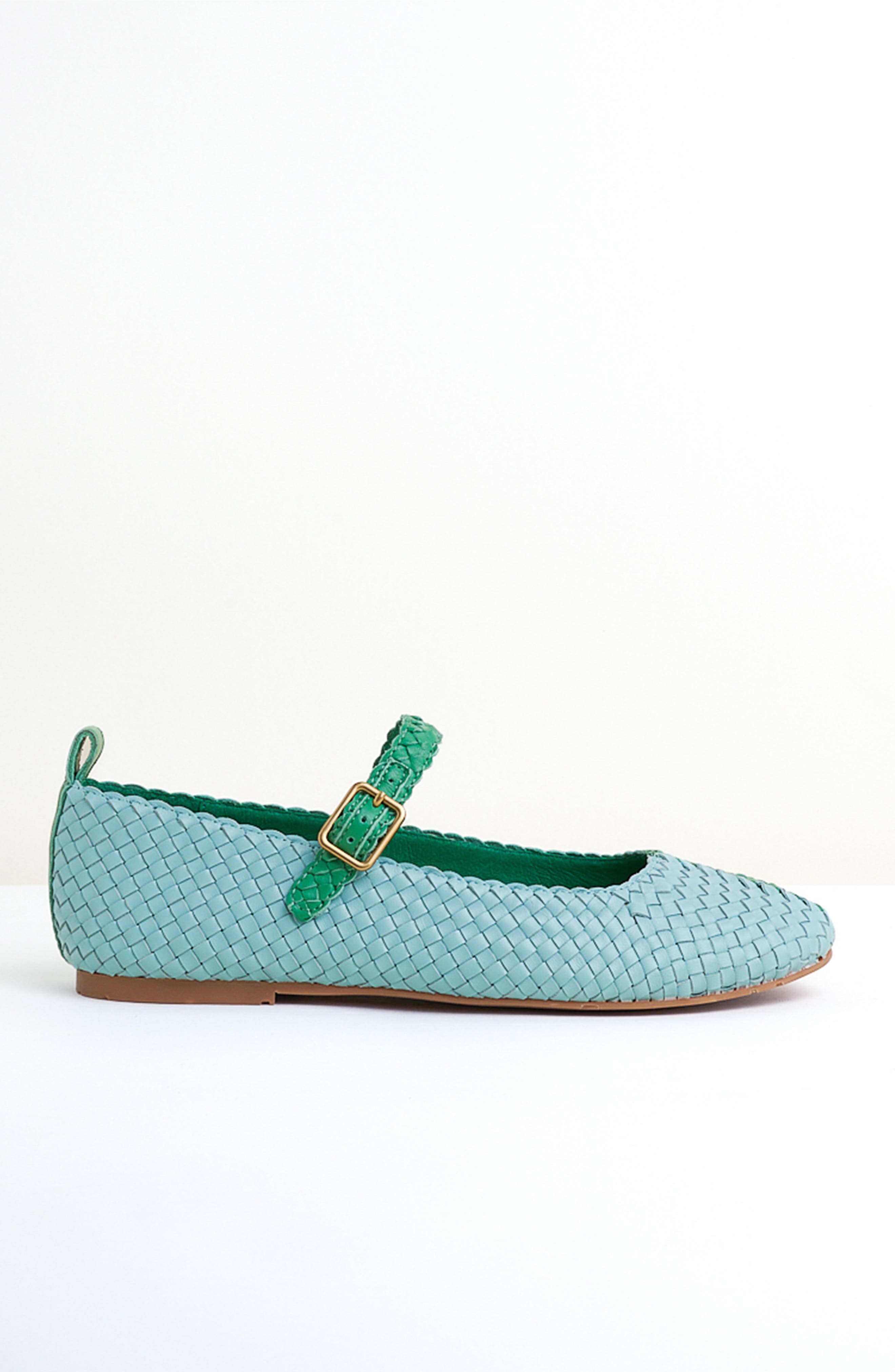 Charlotte Stone Raleigh Mismatch Woven Mary Jane Flat, Alternate, color, 