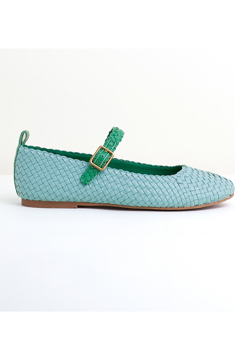 Charlotte Stone Raleigh Mismatch Woven Mary Jane Flat, Alternate, color,