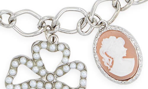 Bp. Bow Charm Necklace In Metallic