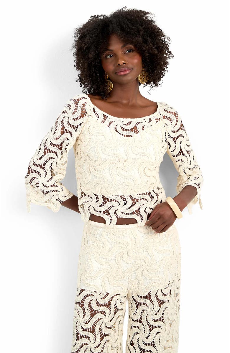 Trina Turk Helen Top, Alternate, color, Bonita Beige