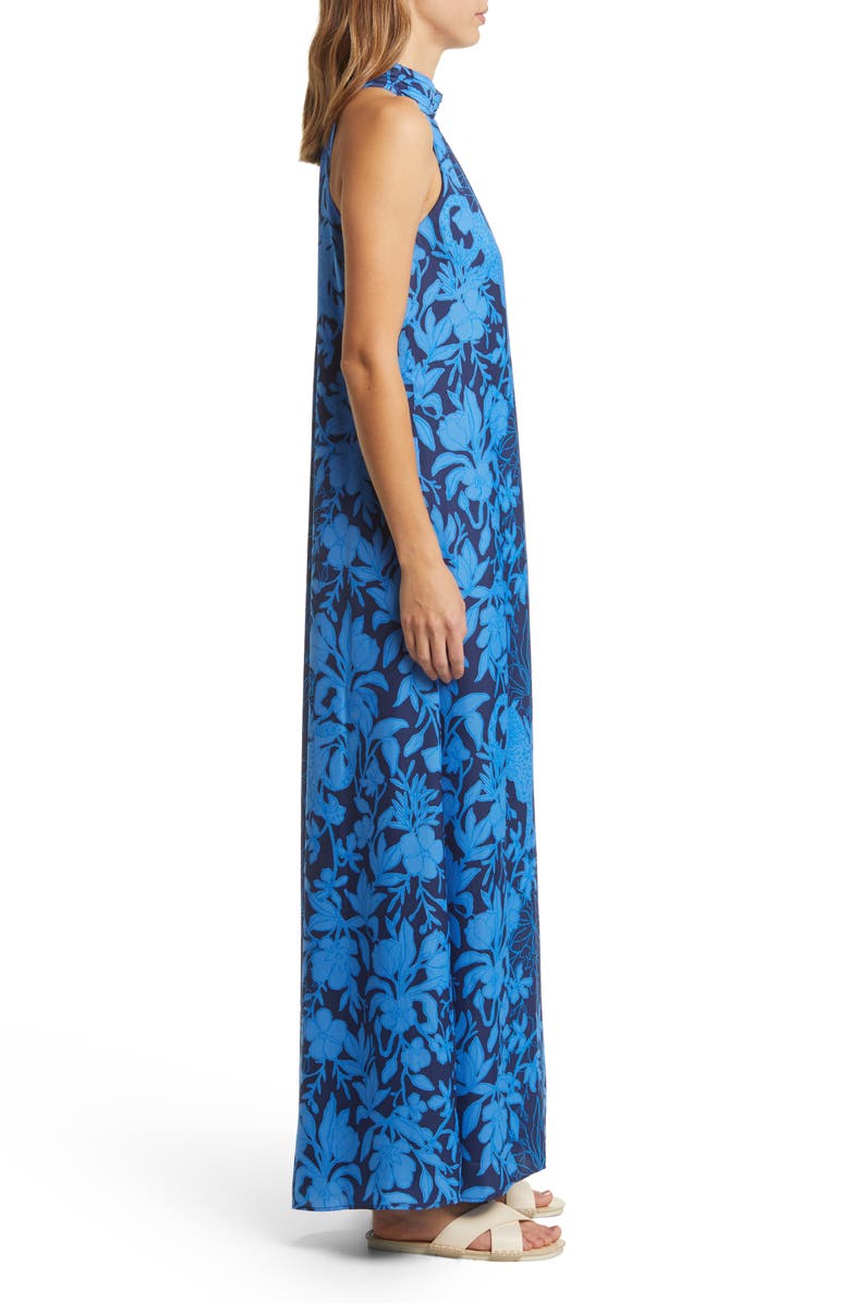 Lilly Pulitzer<sup>®</sup> Donita Floral Maxi Dress, Alternate, color, Low Tide Navy Spotting