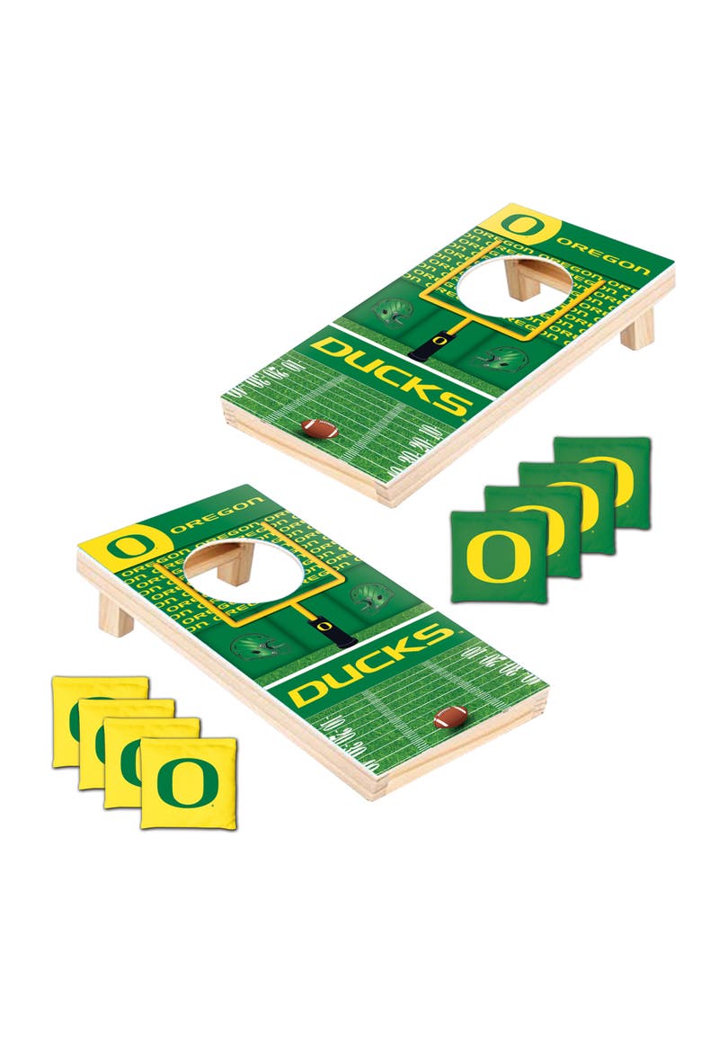 Oregon Ducks NCAA Tabletop Cornhole, Alternate, color, Multicolor