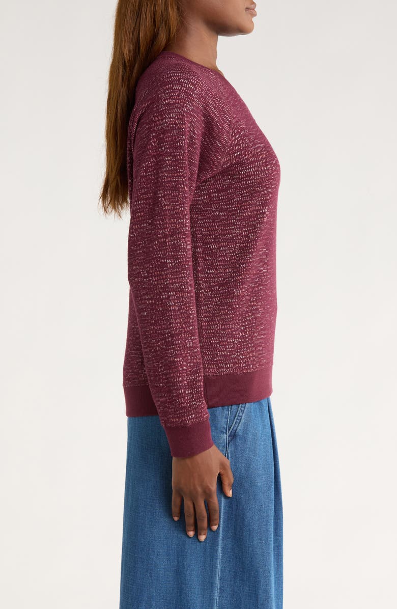 Marine Layer Reversible Raglan Sleeve Top, Alternate, color, Warm Multi