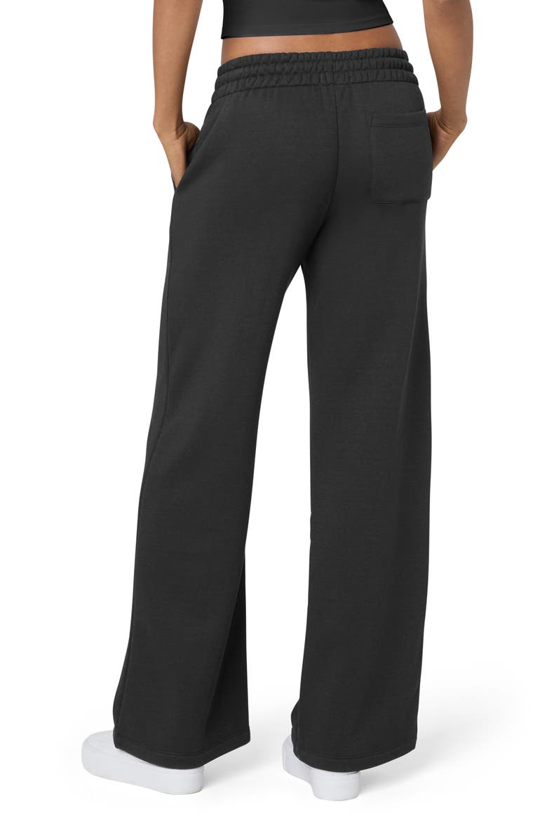 Cozy Crush Wide Leg Sweatpants, Alternate, color, BLACK
