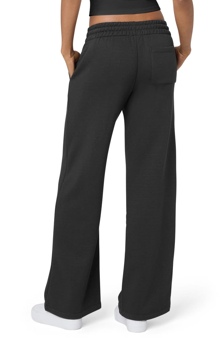 Florence by Mills Cozy Crush Wide Leg Sweatpants, Alternate, color, Black