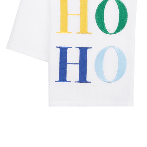 Carol & Frank Boho Hohoho Towel In White