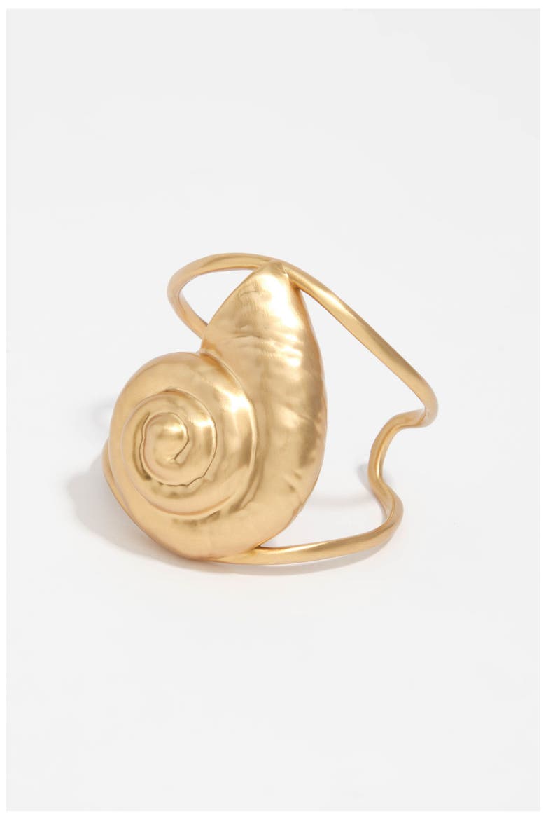 Aged Seashell Bracelet, Main, color, GOLD