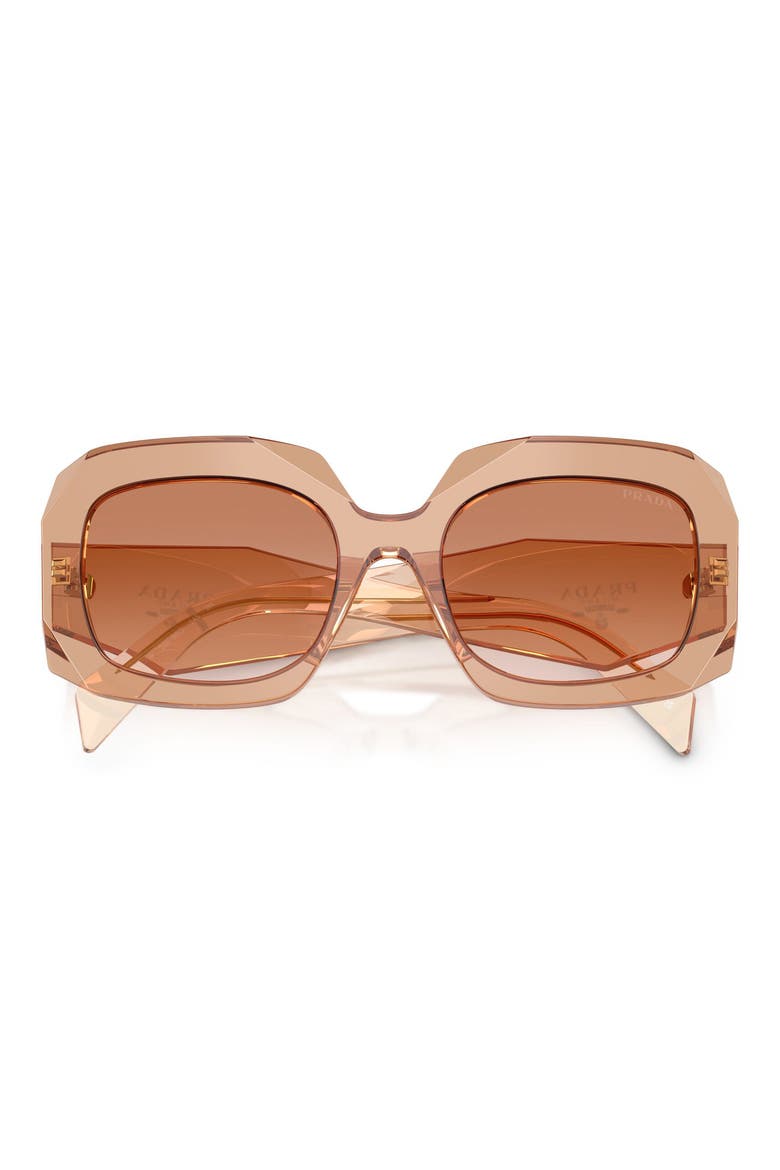 55mm Square Sunglasses, Alternate, color, CHOCOLATE / BROWN GRADIENT