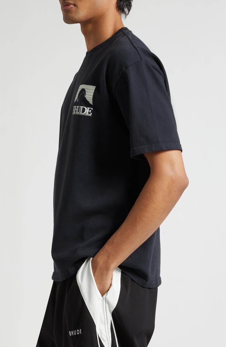 Rhude Moonlight Pack Graphic T-Shirt, Alternate, color, Vintage Black/ White