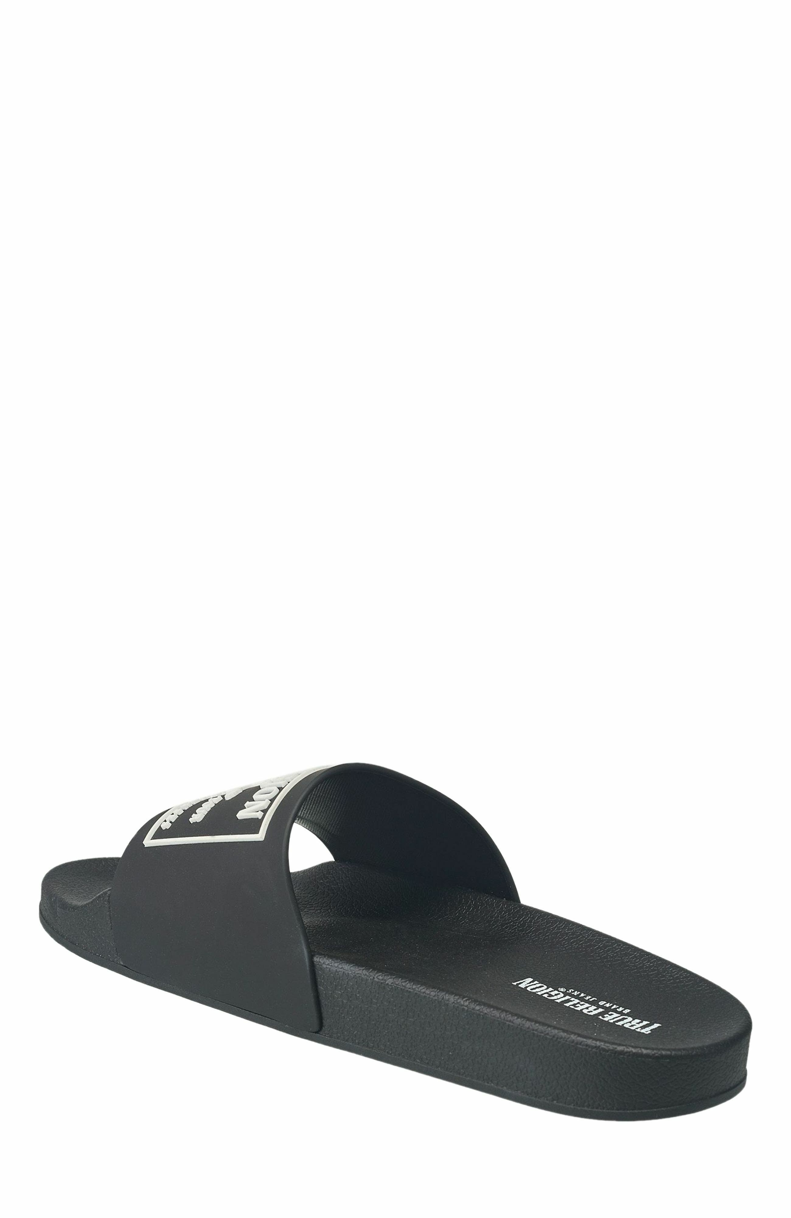 True Religion Men
s Kendrick Logo Slide, Alternate, color, 