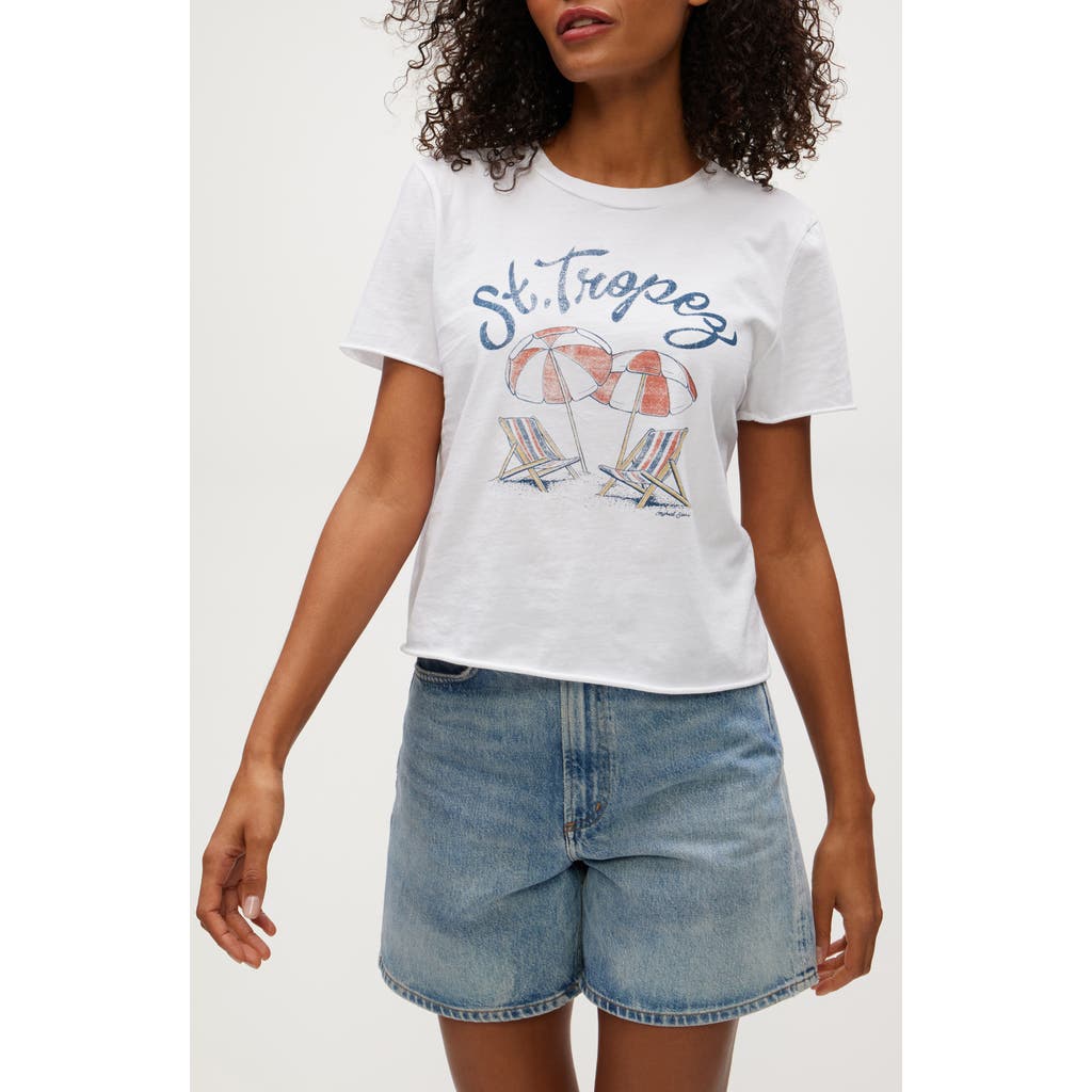 Michael Stars St. Tropez Graphic T-shirt In White