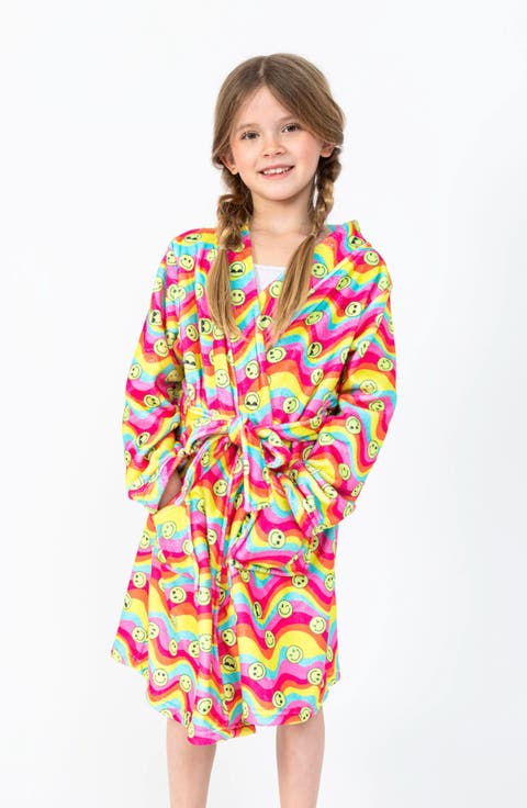 Groovy Smiles Plush Robe