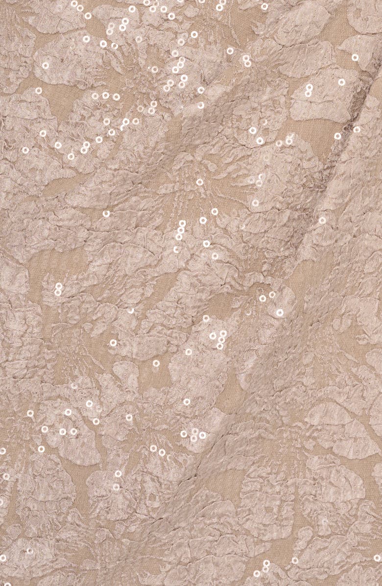 Adrianna Papell One Shoulder Sequin Jacquard Gown, Alternate, color, Marble